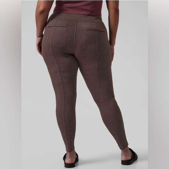 Athleta Delancey Herringbone Legging in Maroon Size 3X - Picture 5 of 5